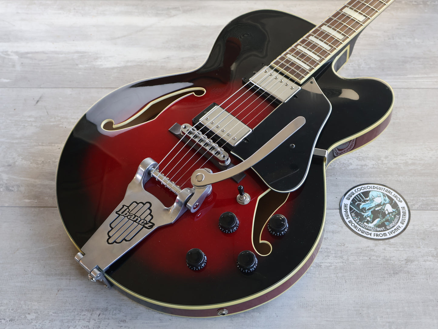 2012 Ibanez AFS75T Artcore Semi Hollowbody (Transparent Red Sunburst)