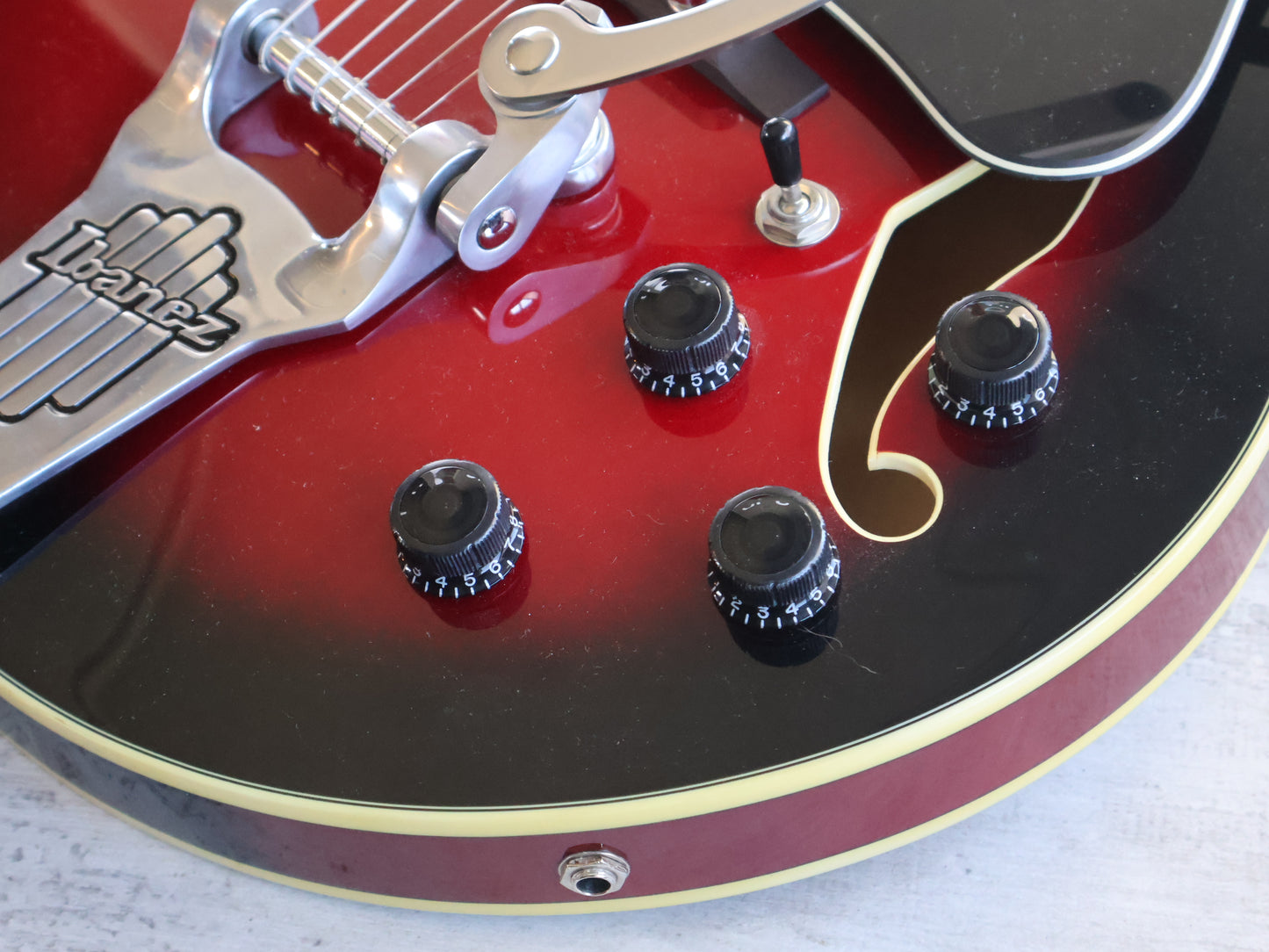 2012 Ibanez AFS75T Artcore Semi Hollowbody (Transparent Red Sunburst)