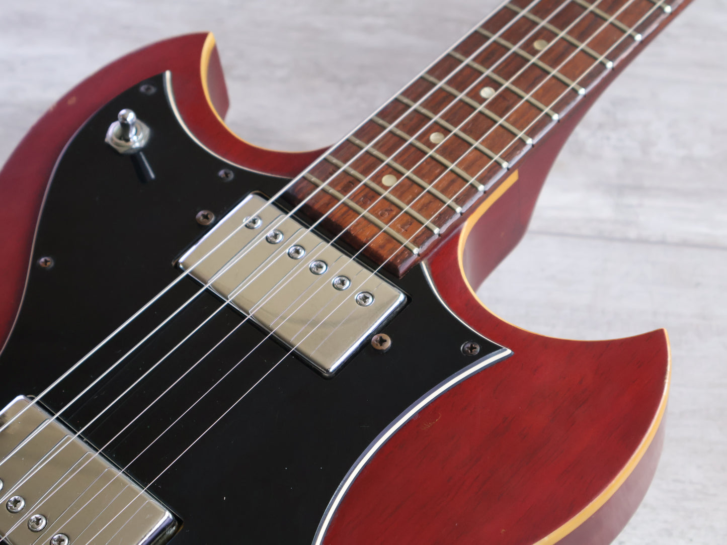 1973 Yamaha Japan SG-70 Double Cutaway SG (Satin Red)