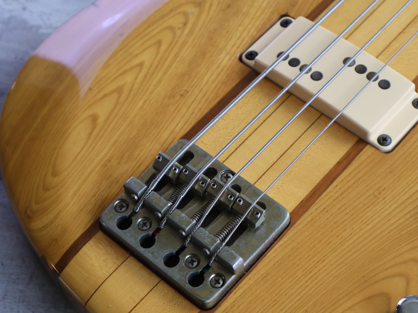 1979 Aria Pro II Japan TSB-550 Thor Sound Neckthrough Bass (Natural)