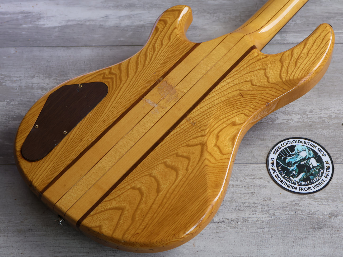 1979 Aria Pro II Japan TSB-550 Thor Sound Neckthrough Bass (Natural)