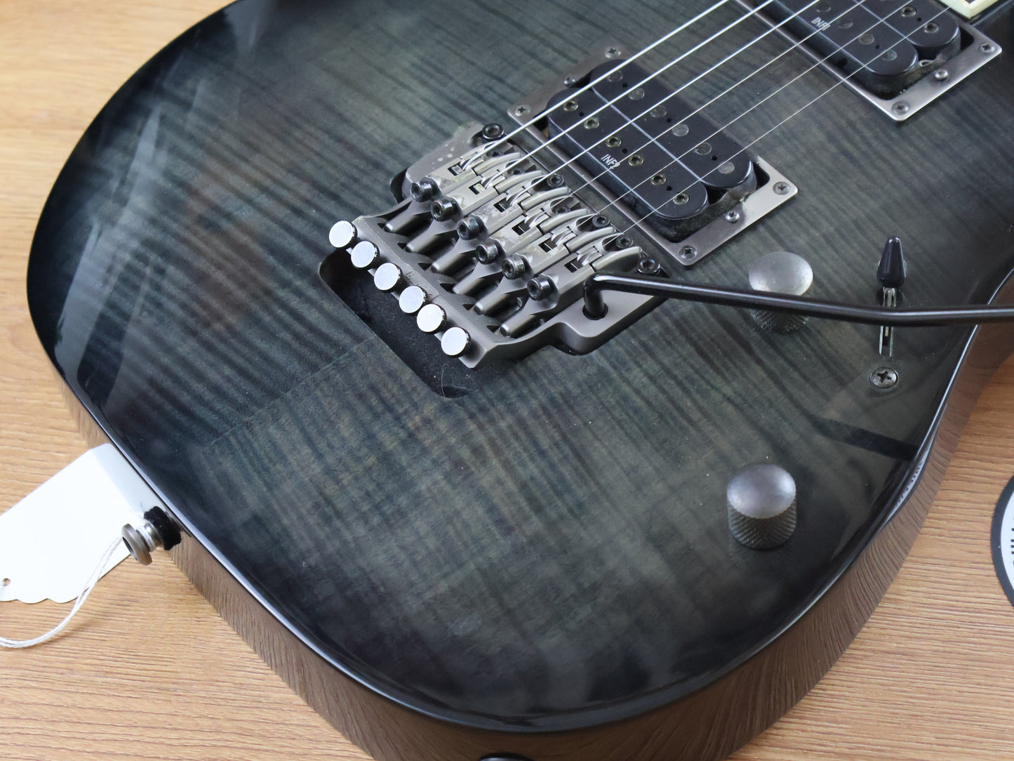 2009 Ibanez RGT42DXFM Neckthrough HH Superstrat (Transparent Gray Burst)