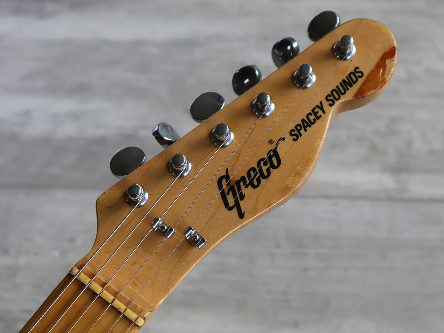 1975 Greco Japan TL-500 Spacey Sounds Telecaster (Transparent Blonde)