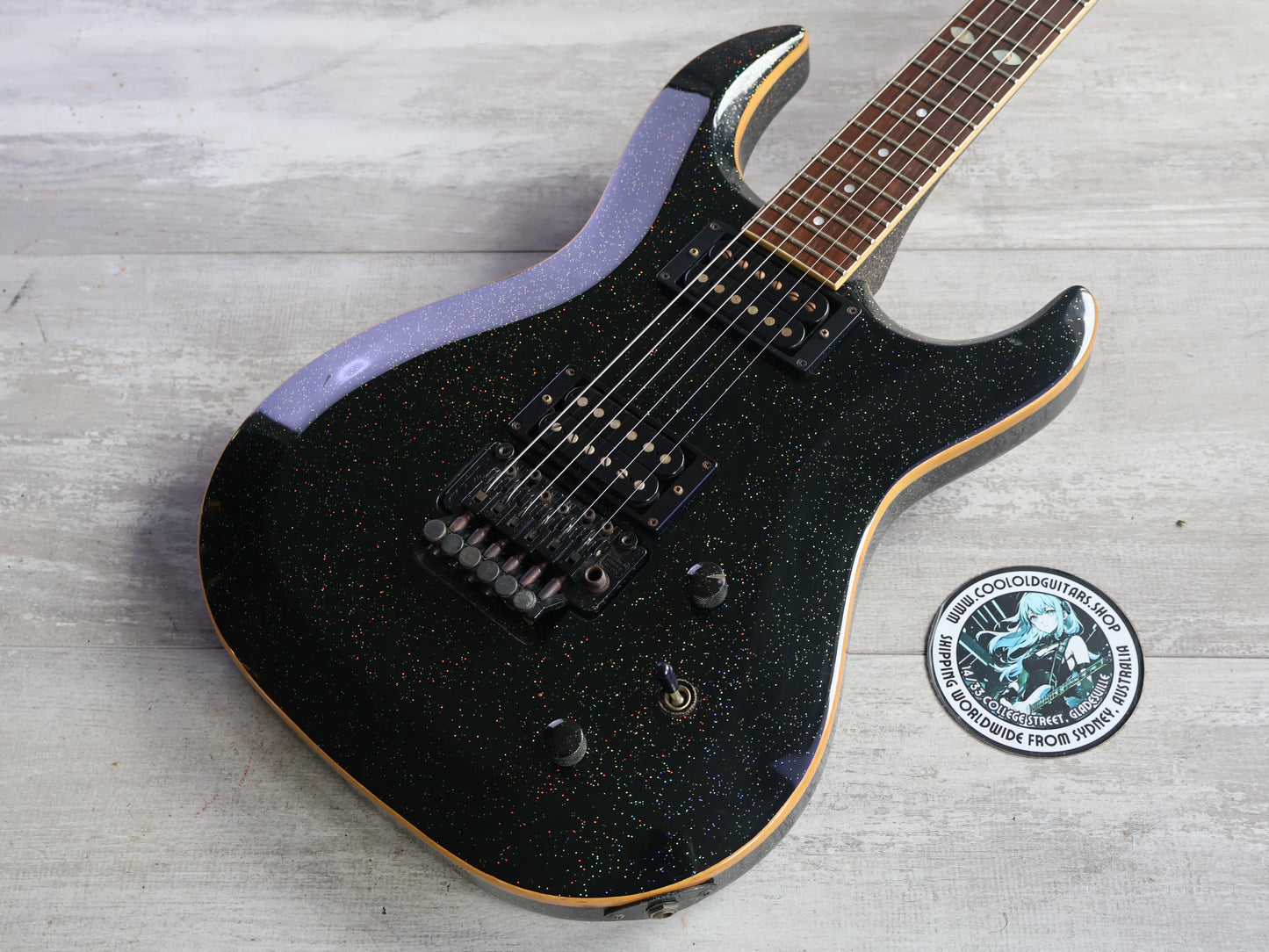 1992 Rockoon (by Kawai Japan) RD-85 Double Cutaway (Black Projector)