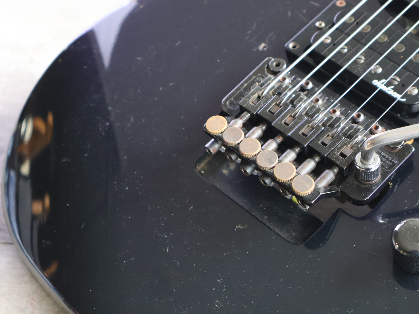 1993 Jackson Japan "Standard" Soloist Neckthrough Superstrat (Metallic Purple)