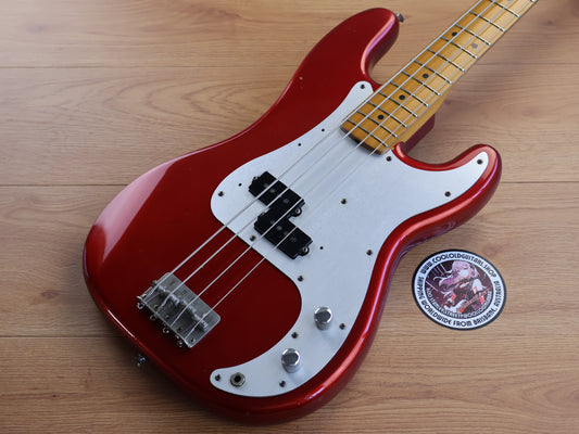 1982 Tokai Japan PB-80 Hard Puncher 50's Reissue Precision Bass (Candy Apple Red)