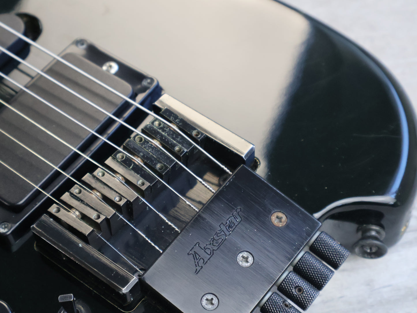 1986 Ibanez Japan Axstar AX75L Left Handed LH Headless Guitar (Black)