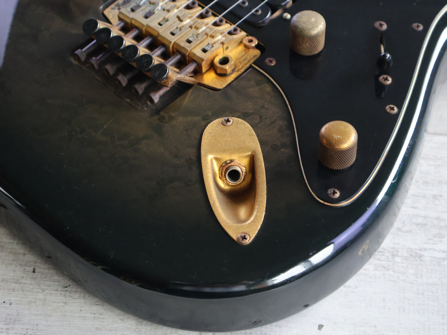 1988 Fender Japan STR-75 "Pro Feel" HSS Superstrat (Charcoal Grey Burst)