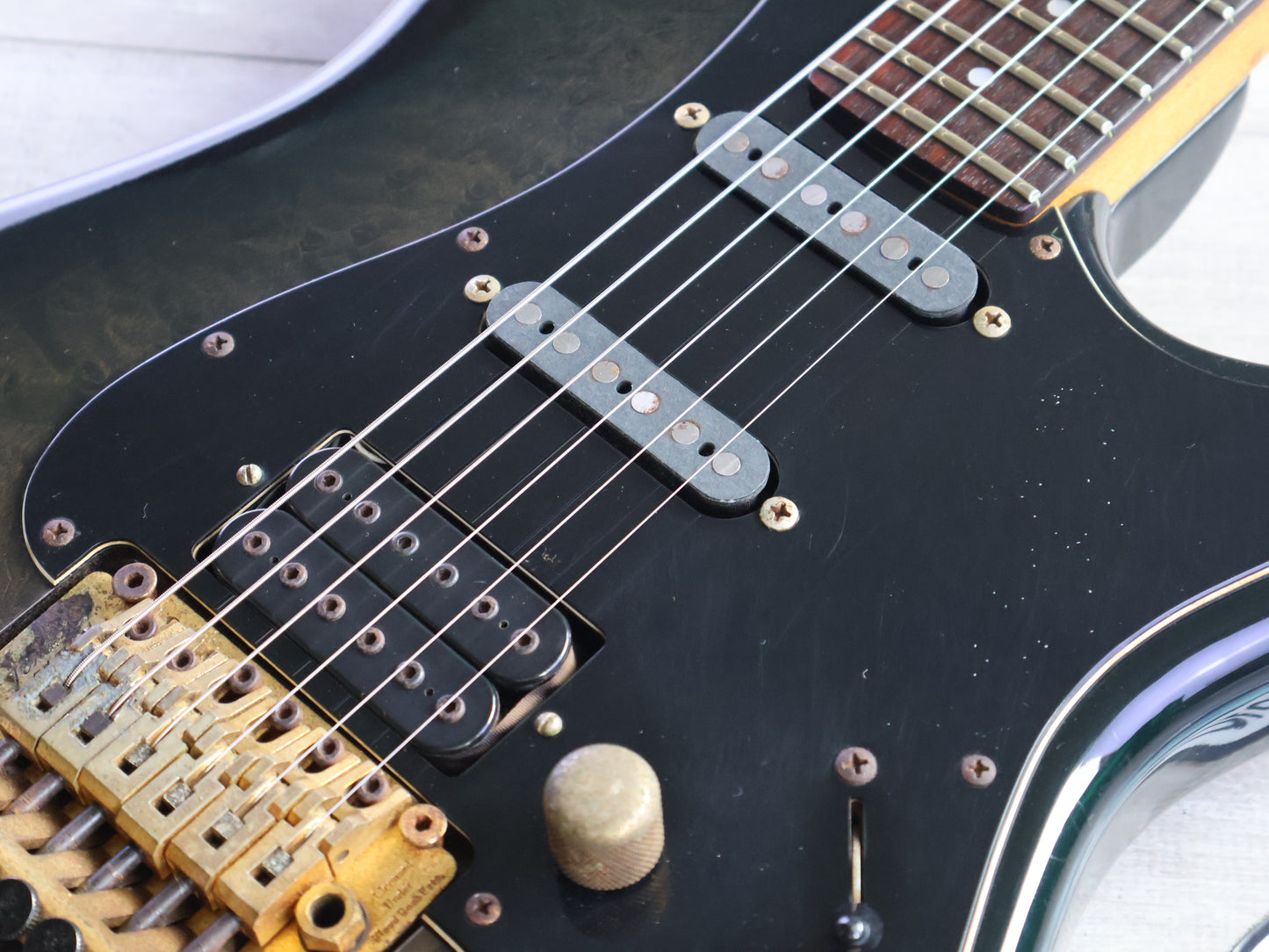 1988 Fender Japan STR-75 "Pro Feel" HSS Superstrat (Charcoal Grey Burst)