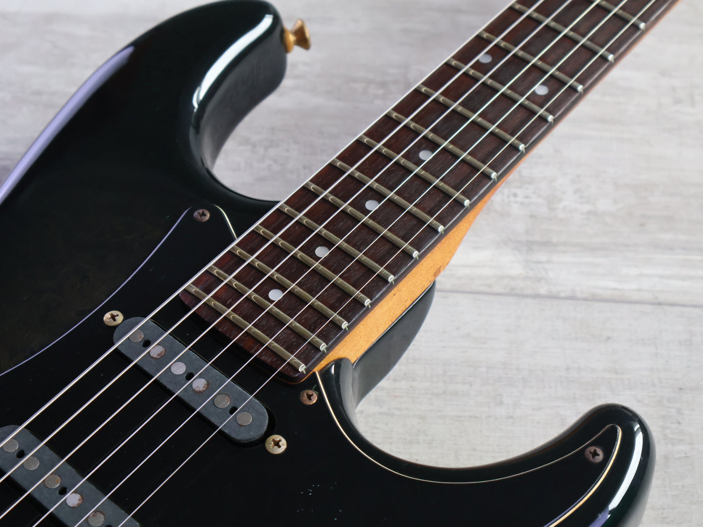 1988 Fender Japan STR-75 "Pro Feel" HSS Superstrat (Charcoal Grey Burst)