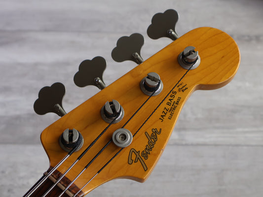 1999 Fender Japan JB62-77FL Fretless Jazz Bass (Sunburst)