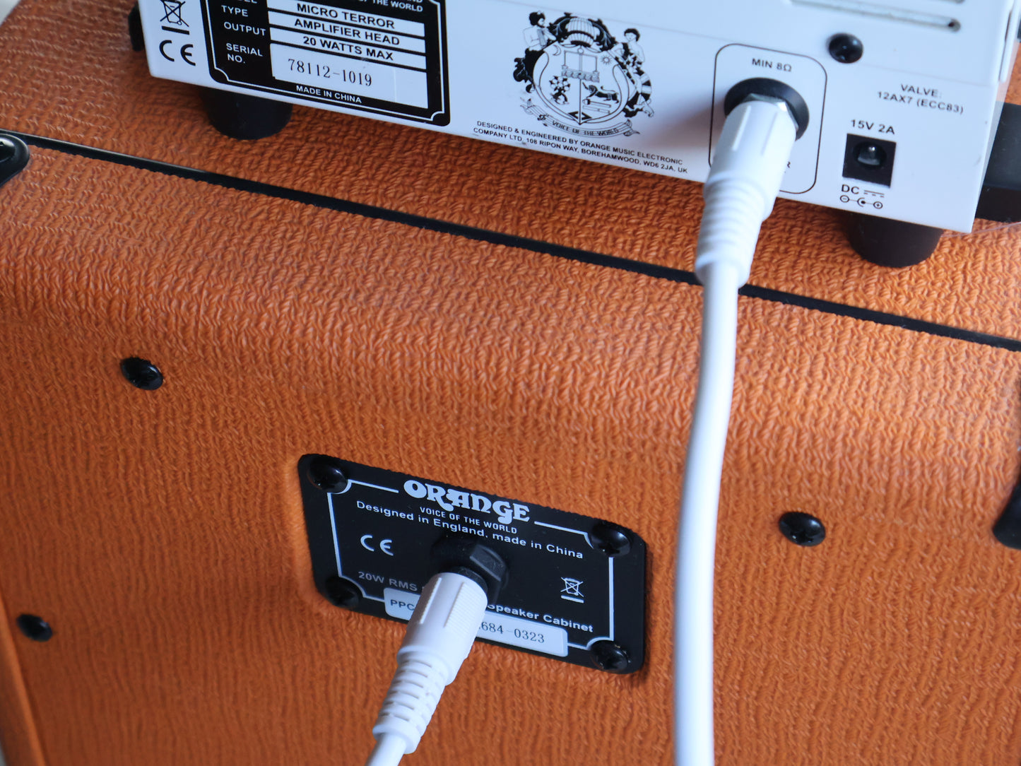 Orange MT20 Micro Terror Guitar Head w/PPC108 1X8 Cab