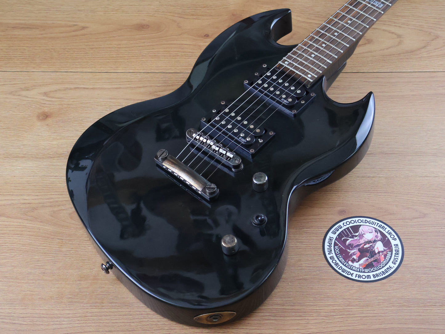 ESP LTD VP-10 Viper Double Cutaway (Black)