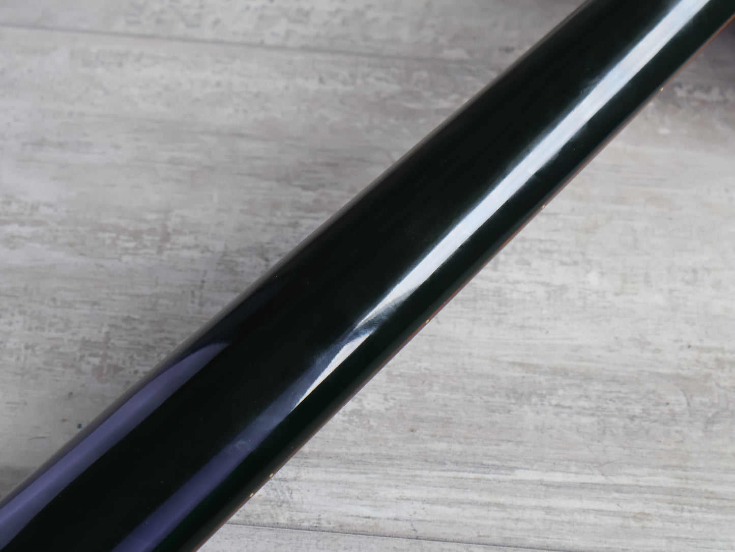 1990 Greco Japan TVB-45 Double Cutaway Medium Scale Les Paul Jr Bass (Black)