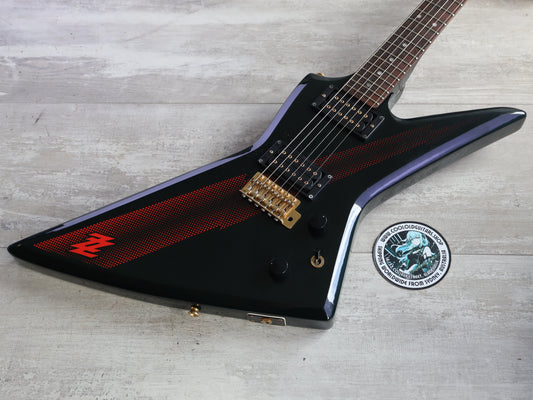 1983 Aria Pro II Japan ZZ Deluxe Explorer (Black/Red)