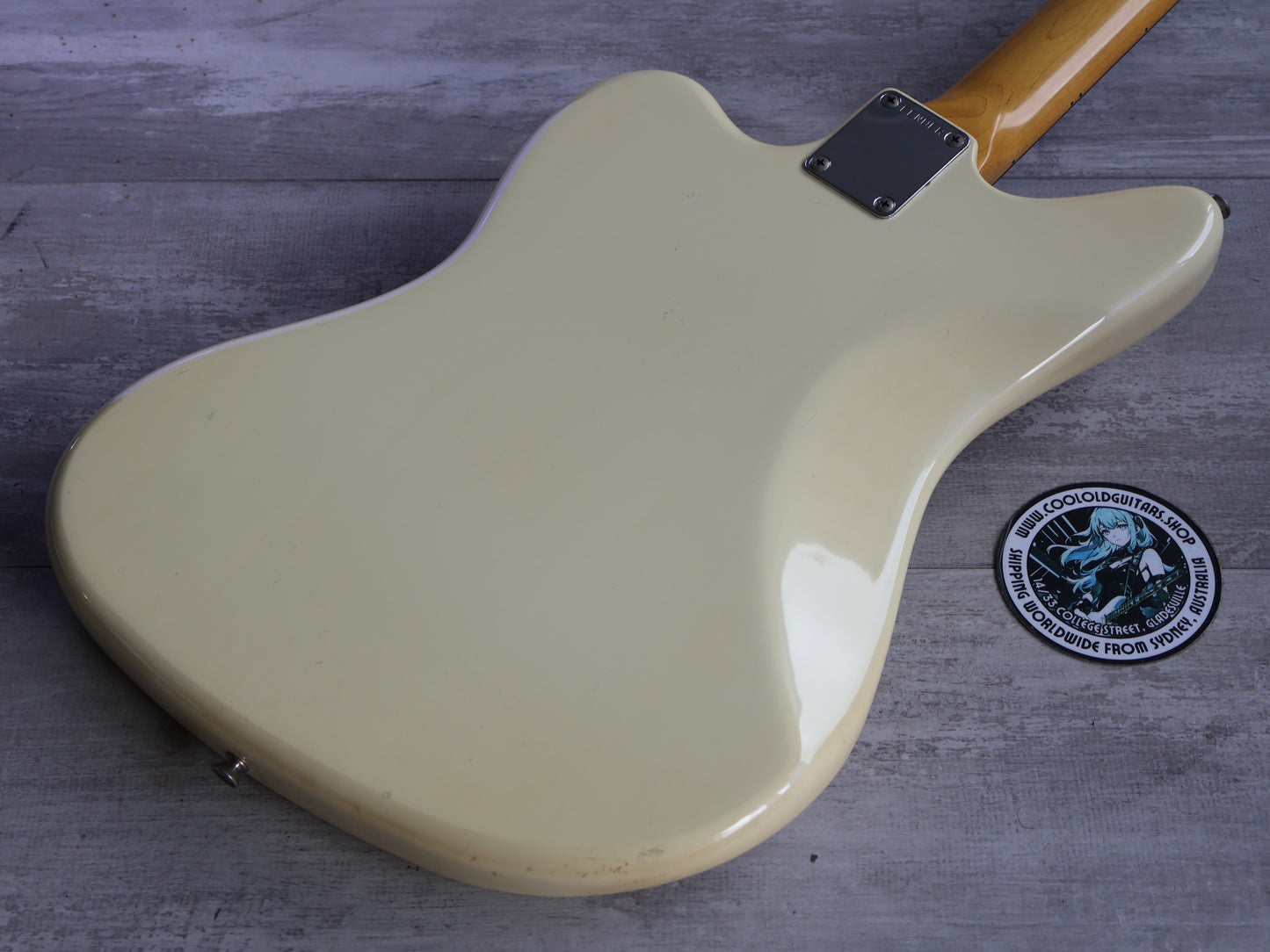 1986 Fender Japan "E Series" JG66-75 '66 Reissue Jaguar (Vintage White)