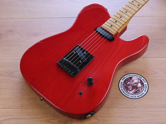 2000's Fernandes Japan TE-85T Takuya Judy and Mary Signature Telecaster (Transparent Red)