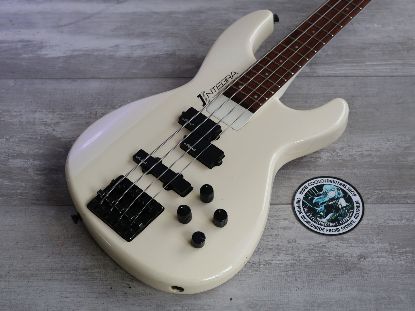 1990's Aria Pro II IGB-65 Integra Bass (White)
