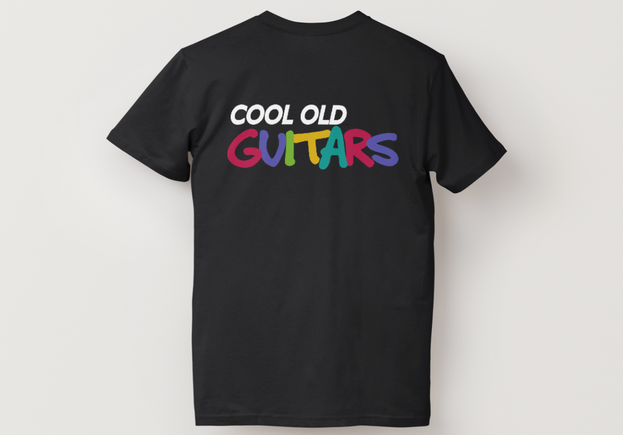"Cool Old Color" Logo Men's T-Shirt (Black)
