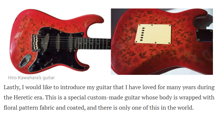 1980's Hiro Kawahara Custom Built S-Style - Heretic (Floral Pink)