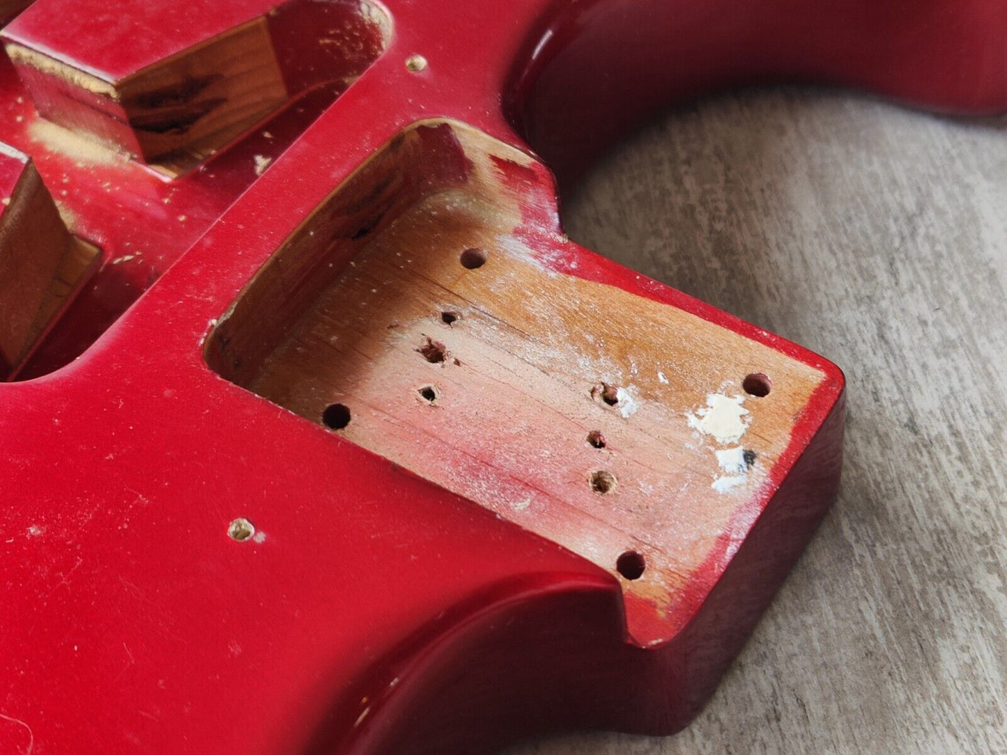 1990's Kramer Japan (by Tokai) LH Left Handed NOS Stratocaster Body/Neck (Red)