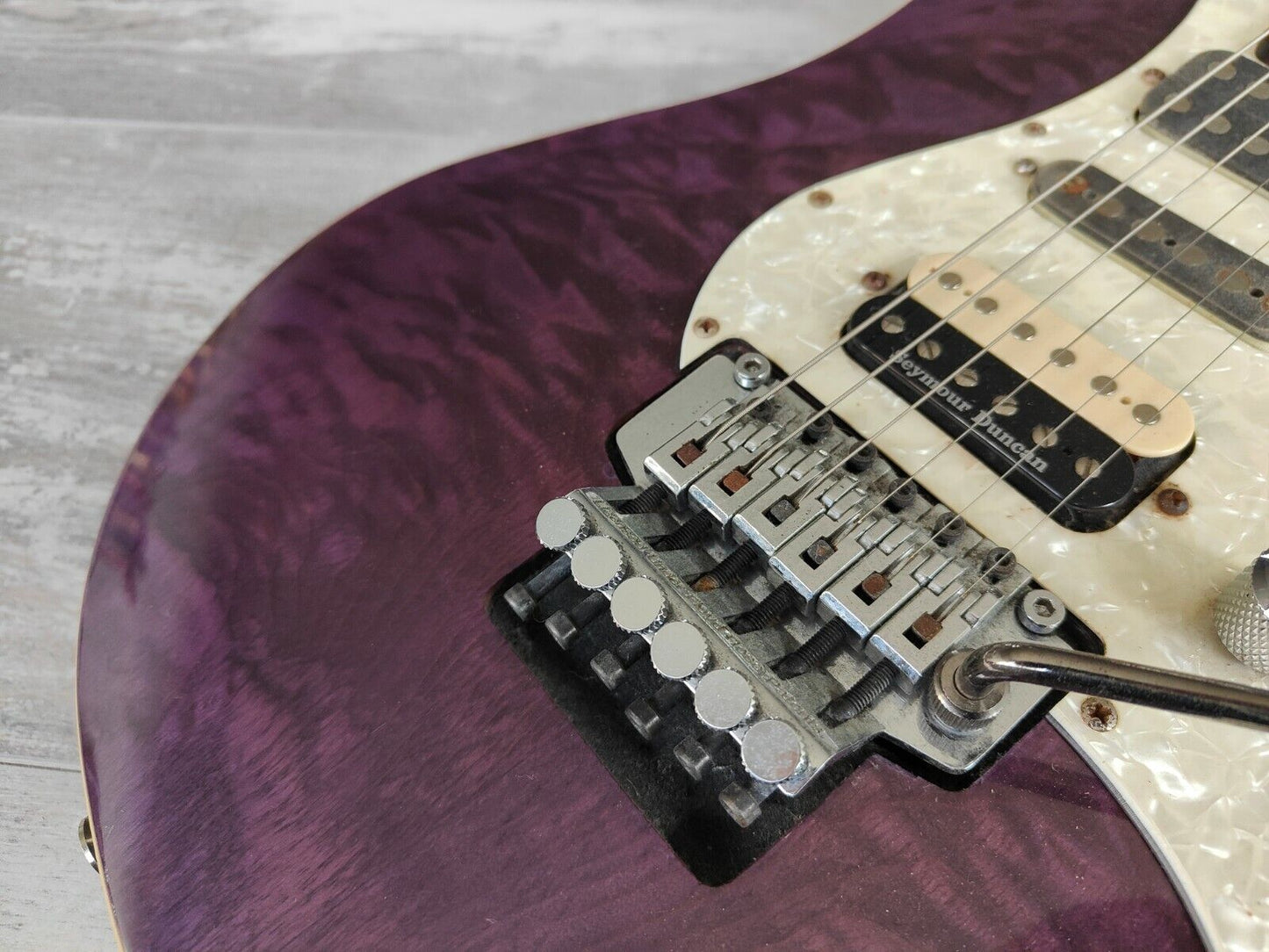 Schecter Proguage EX Series PS-540EX HSH Superstrat (Quilted Purple)