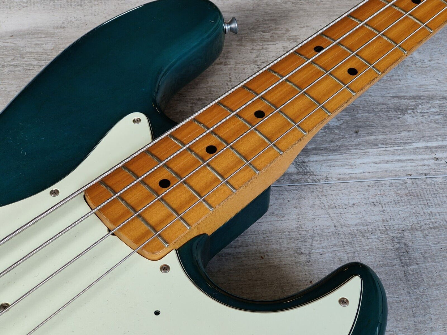1999 Fender Japan (by Tokai) '62 Reissue Jazz Bass (Transparent Green)