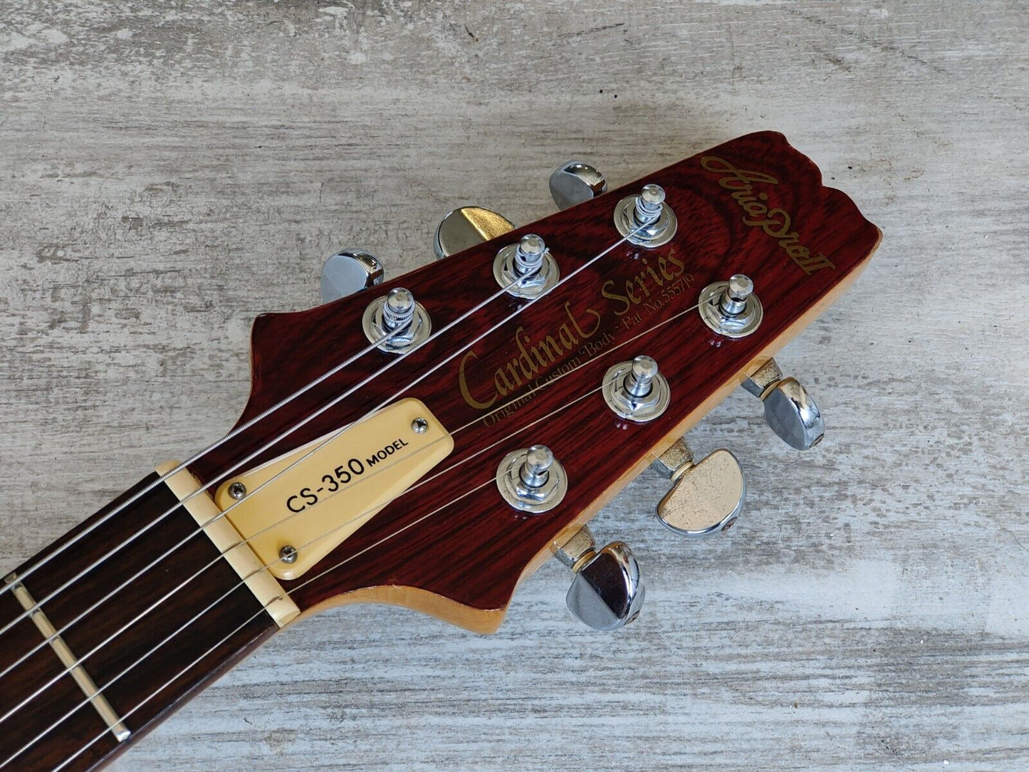 1982 Aria Pro II Japan CS-350 Cardinal Double Cutaway (Red)