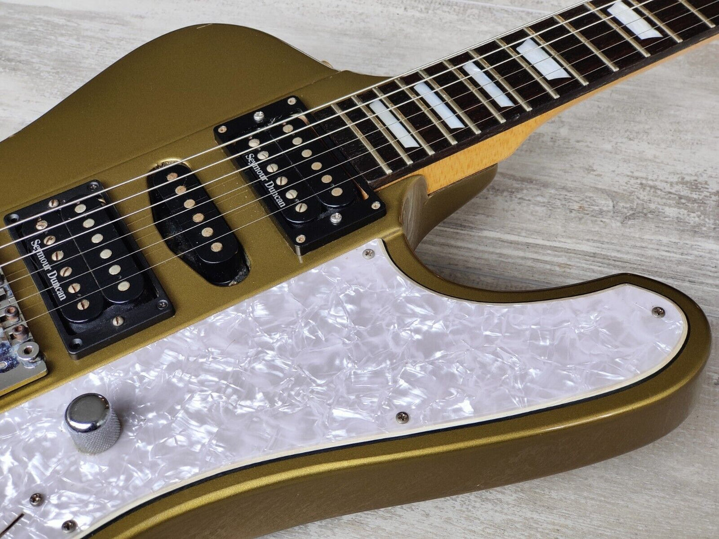 2001 Edwards (by ESP Japan) E-LH-100FB Firebird (Faded Shoreline Gold)
