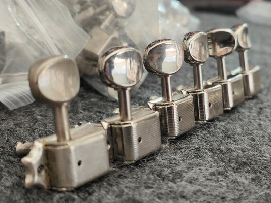 1980's Tokai Japan NOS Vintage Machine Heads/Telecaster Tuners (Nickel 6IL)