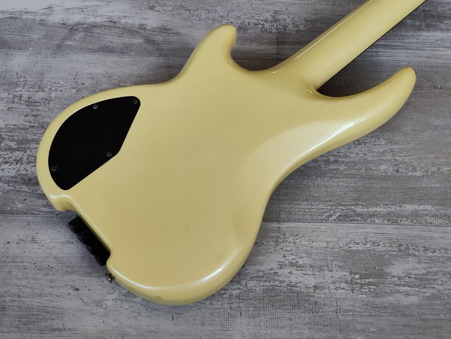 1986 Greco Japan F-100P Headless Vintage Bass w/Steinberger System (White)