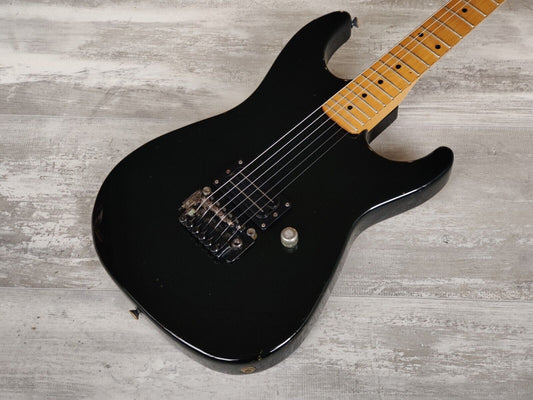 1986 Bill Lawrence (by Morris Japan) BSOM-75 Electric Guitar (Black)