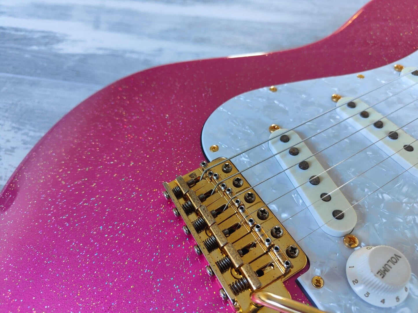2016 Edwards (ESP Japan) E-SN-185TO Takayoshi Ohmura Stratocaster (Twinkle Pink)