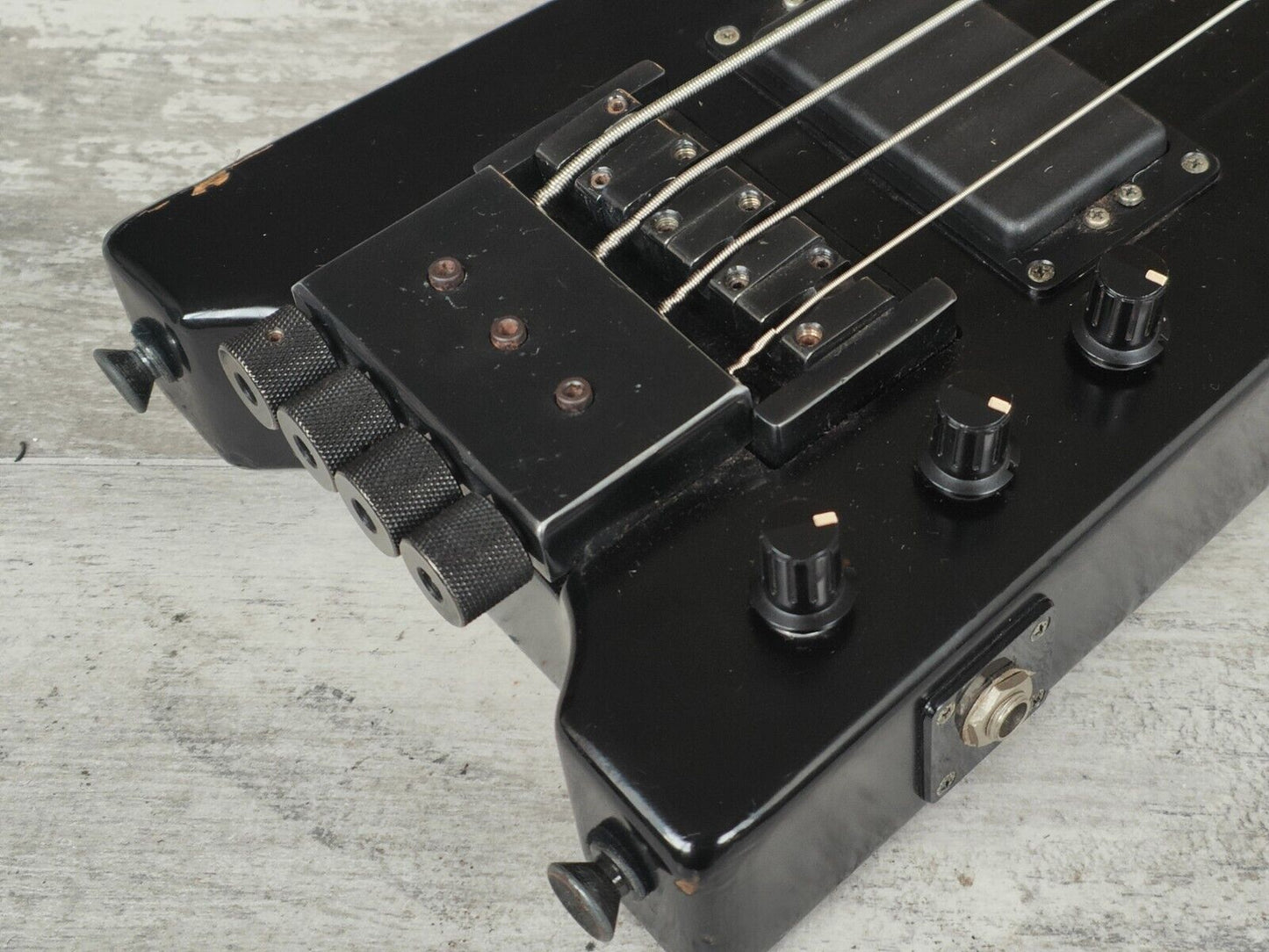 Unknown Hohner B2 Style Headless Bass Guitar (Black)