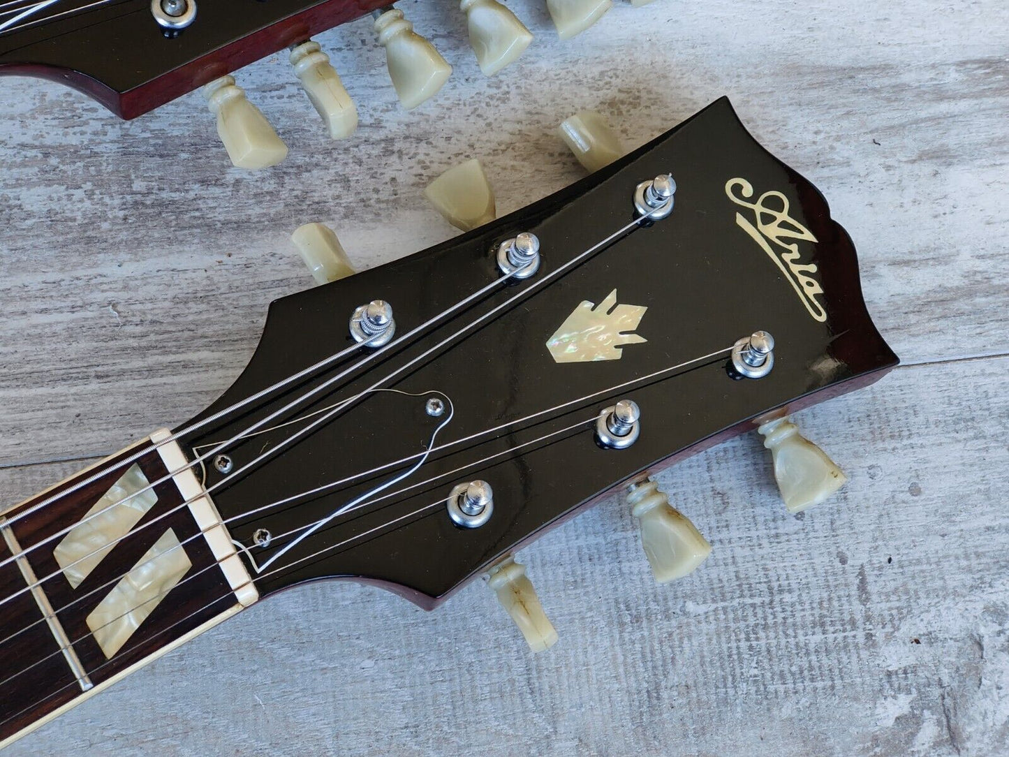 1976 Aria Japan (Matsumoku) EDS-1275 Style 6/12 Doubleneck SG (Cherry Red)