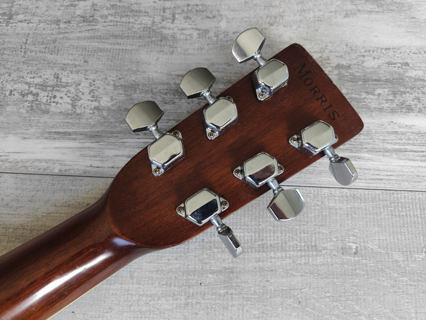 1980's Morris W-20 Japanese Vintage Acoustic Dreadnought Guitar (Natural)