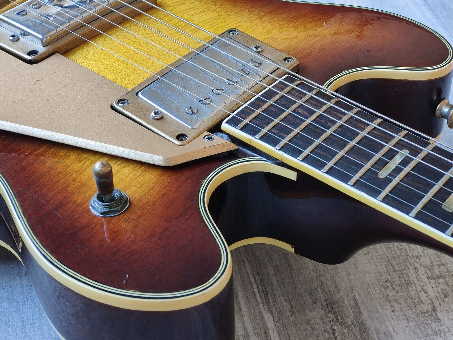 1974 Greco Japan SA-500 ES-339 Sized Hollowbody w/No F-Holes (Brown Sunburst)