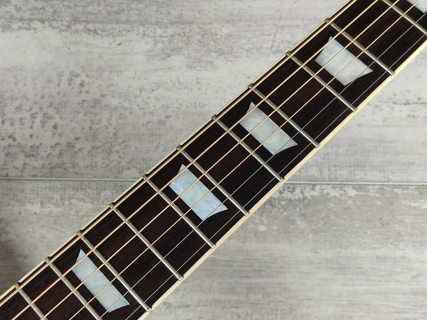 1981 Greco Japan W-404BSE Acoustic Guitar w/P90 Pickup (Brown Sunburst)