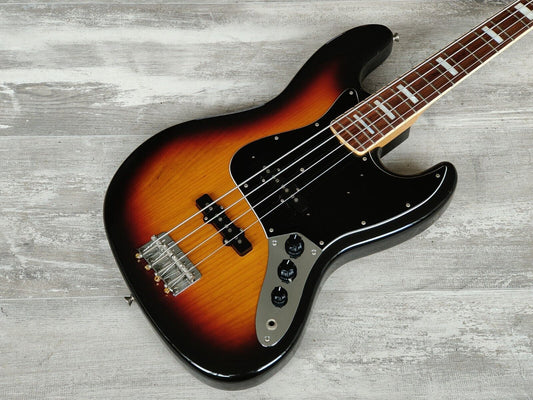 2002 Fender Japan JB75-90US '75 Reissue Jazz Bass w/USA Pickups (Sunburst)