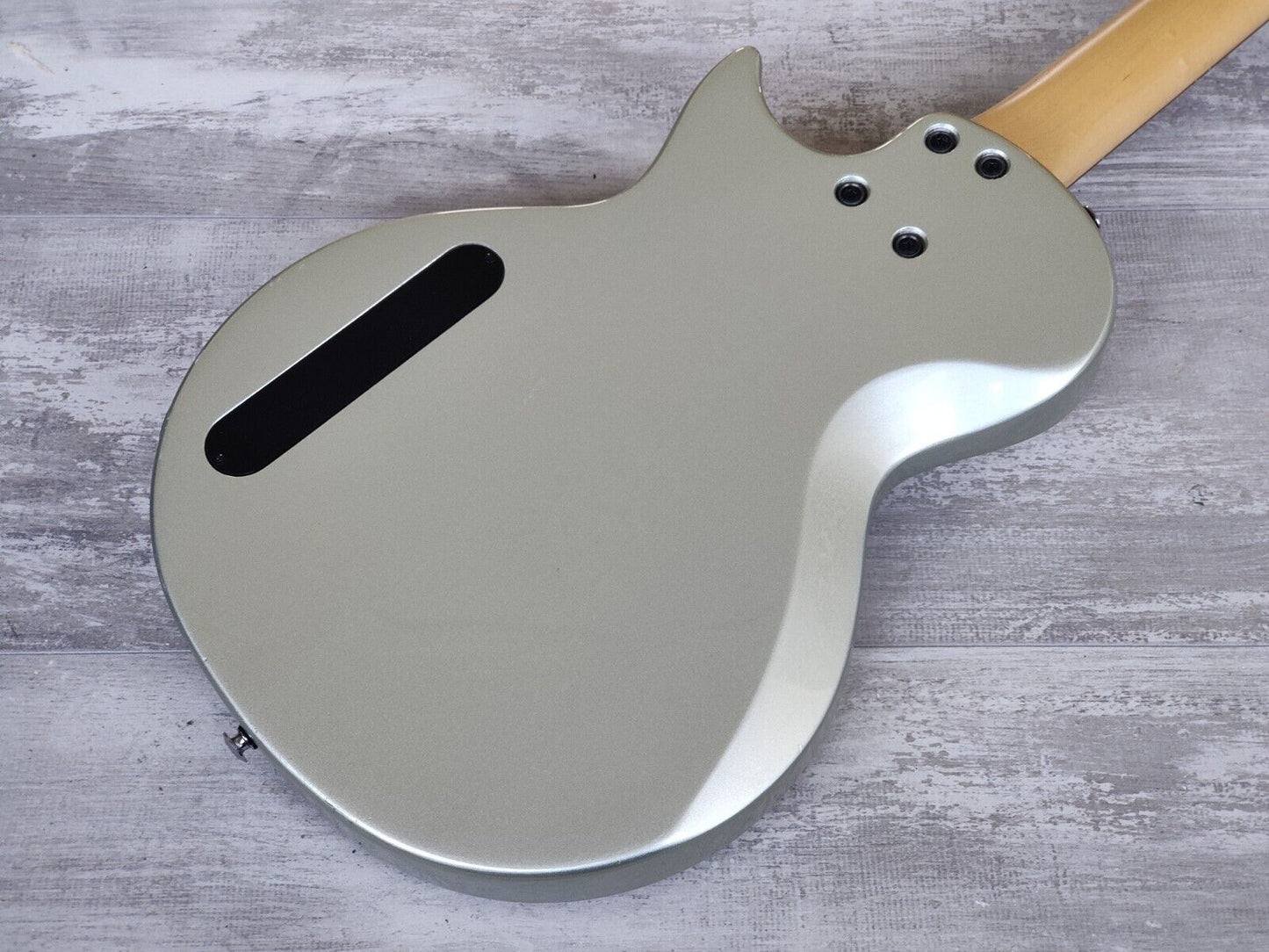 1997 Greco Japan LGB-700 Les Paul Bass (Metallic Silver)