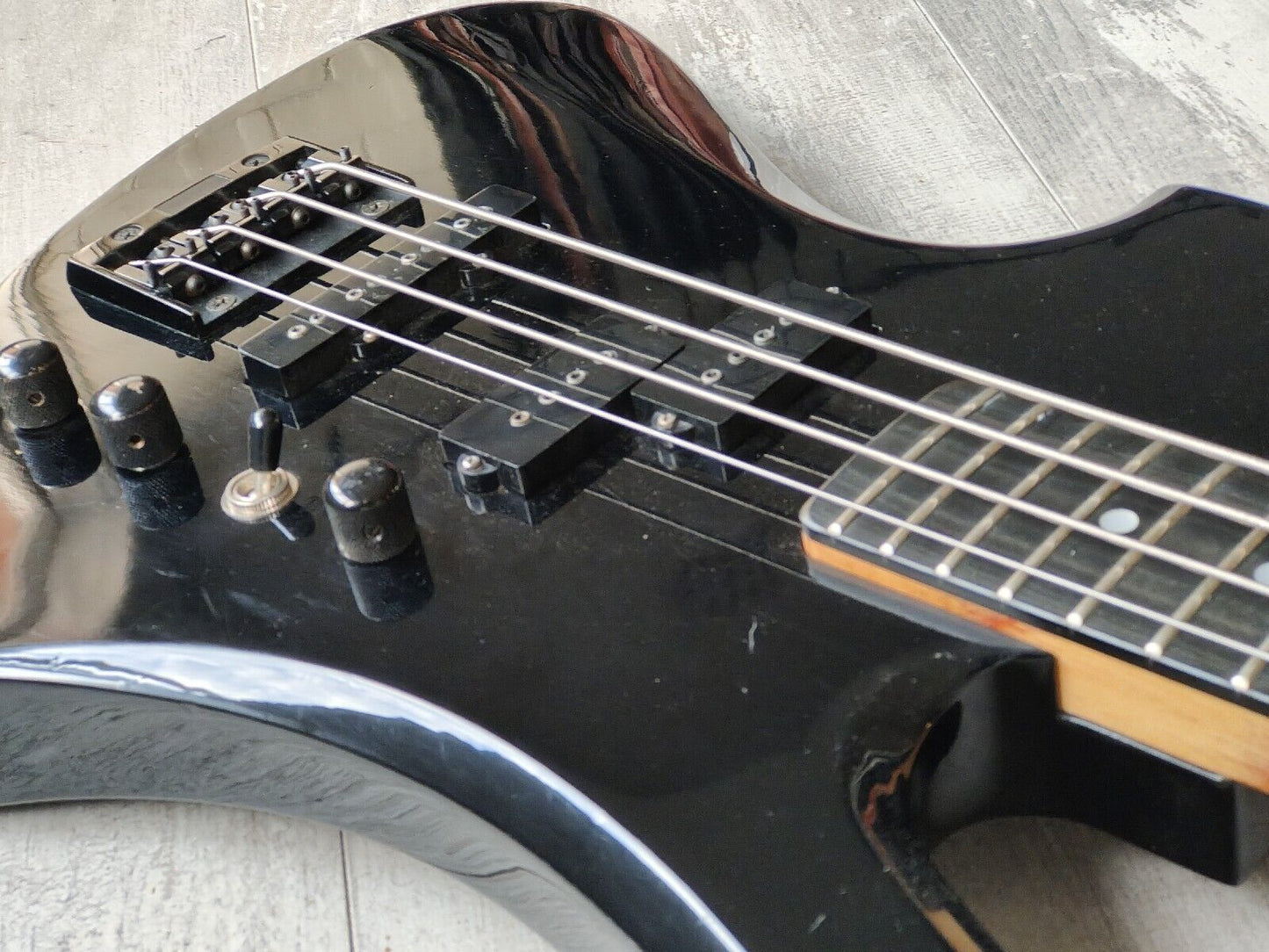 1980's BC Rich Japan NJ Series MB-857 Mockingbird Bass (Black)