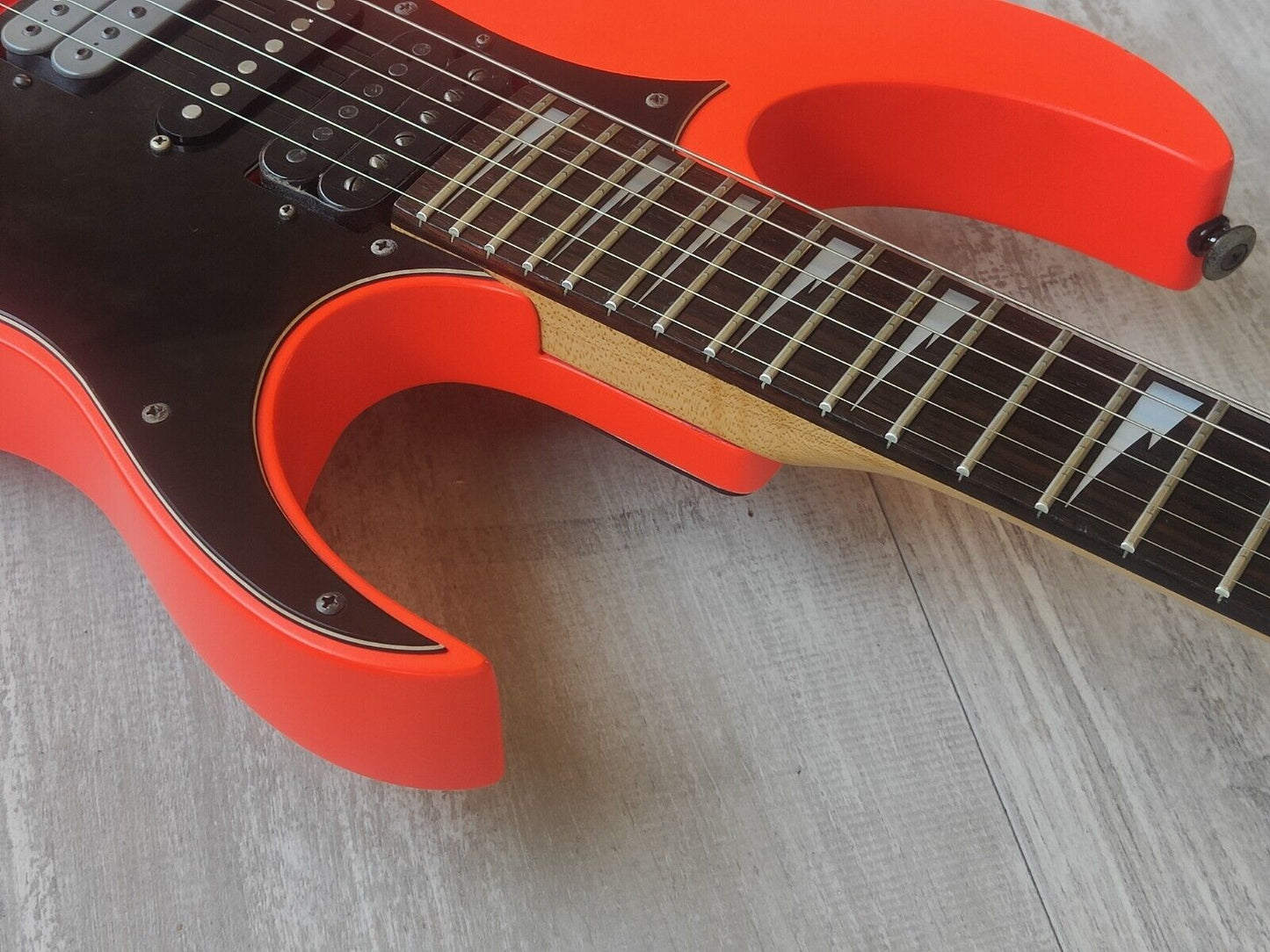 1980's Ibanez Japan RG-575 Reverse Headstock Superstrat (Five Alarm Red)