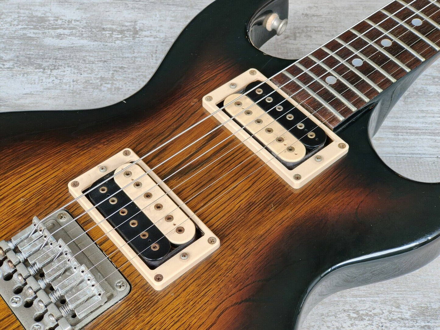 1981 Aria Pro II Japan CS-400 Cardinal Double Cutaway (Brown Sunburst)