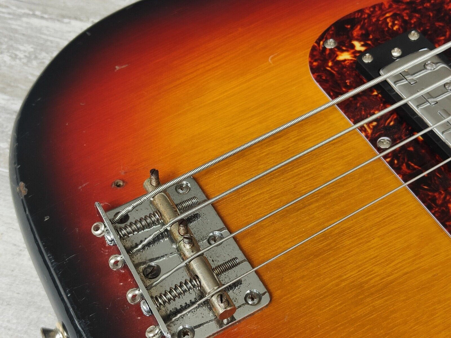 1970's Unknown Japanese Precision Bass w/Humbucker (Sunburst)