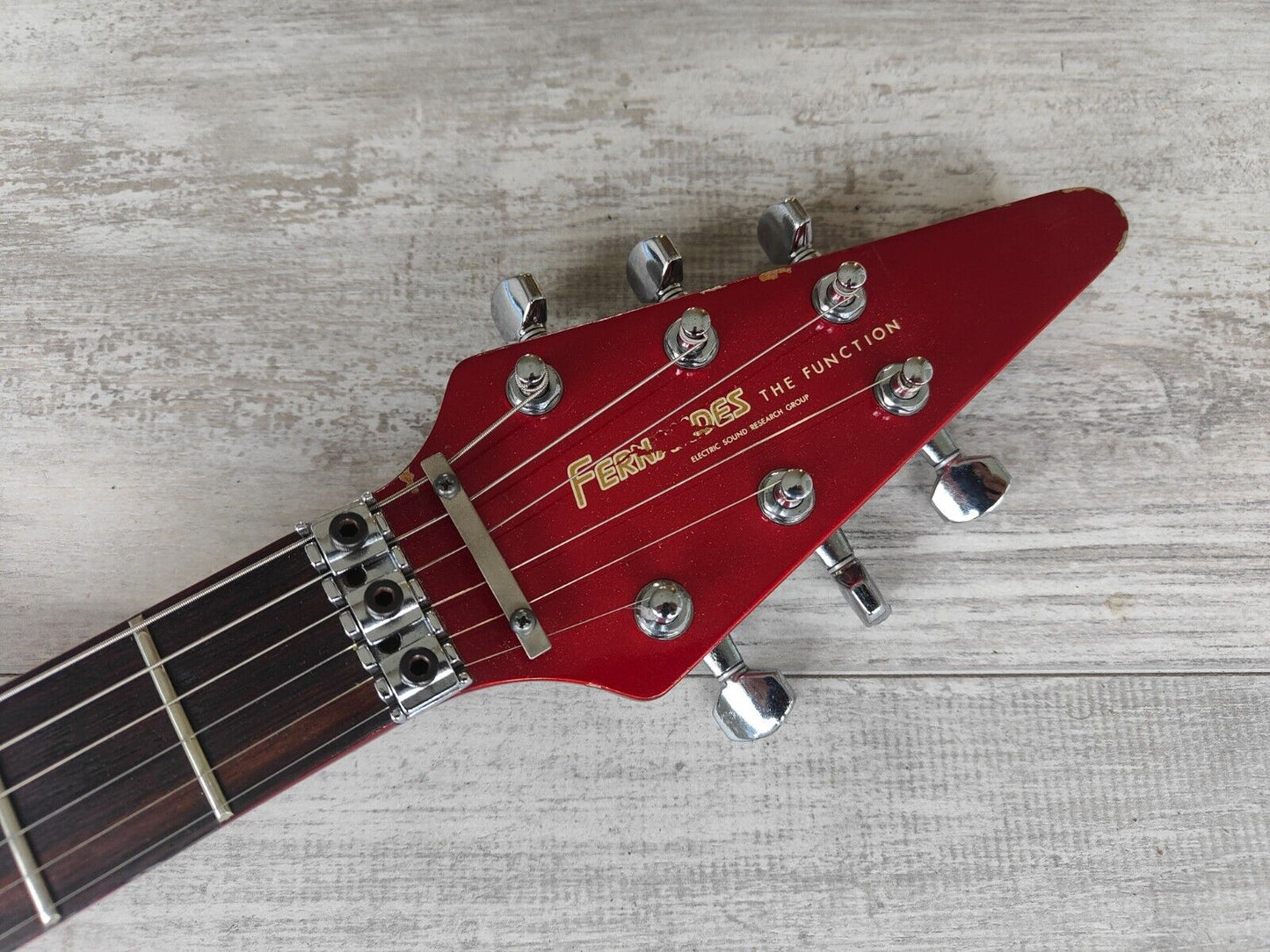 1980's Fernandes Japan BSV Series Short Scale Flying V (Candy Apple Red)