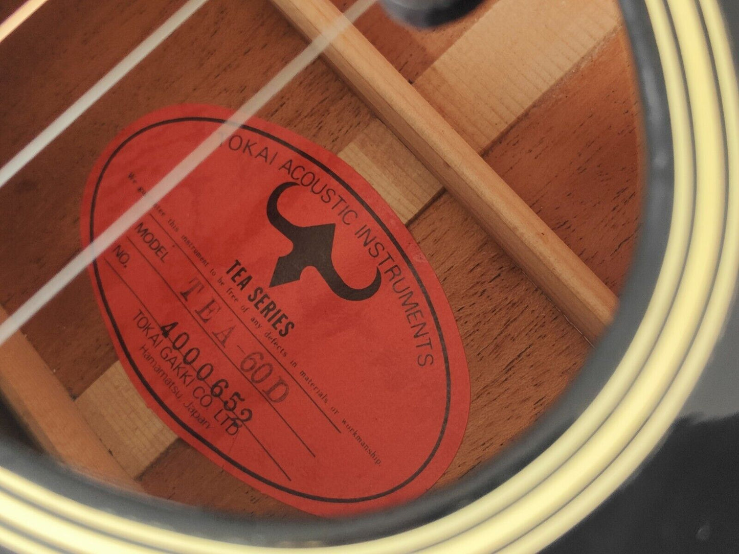 1985 Tokai Japan TEA-60D Electric Acoustic Guitar (Black)