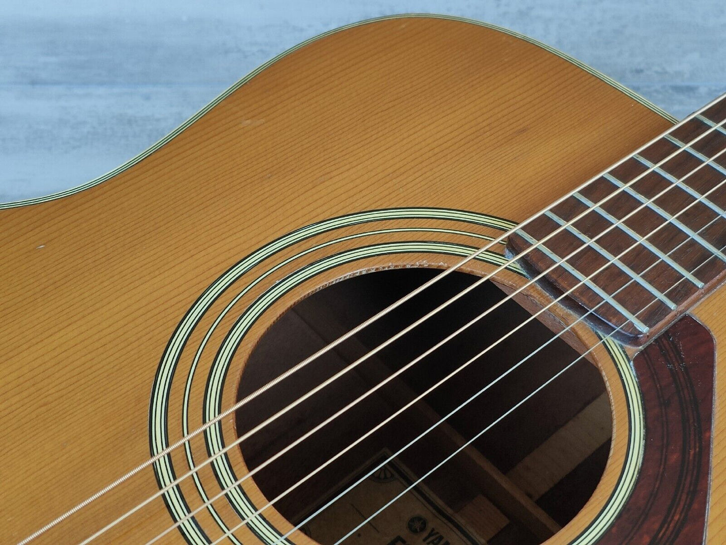 1973 Yamaha FG-240 Japanese Green Label Acoustic Guitar (Natural)