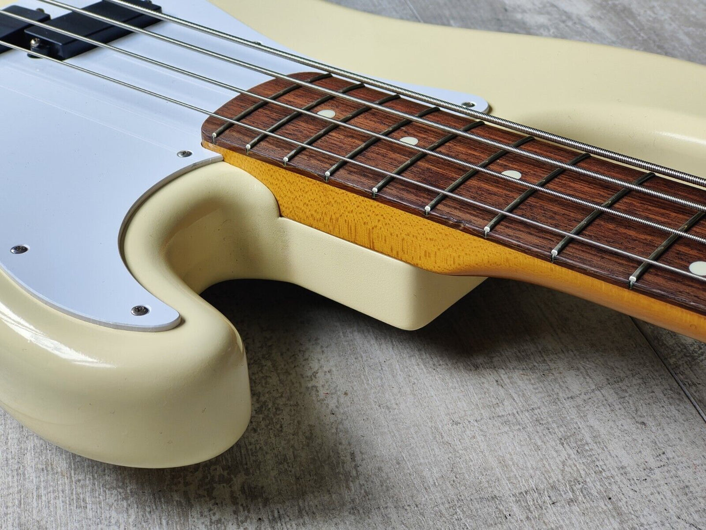 1993 Fender Japan PB62 '62 Reissue Precision Bass (Refinished Vintage White)