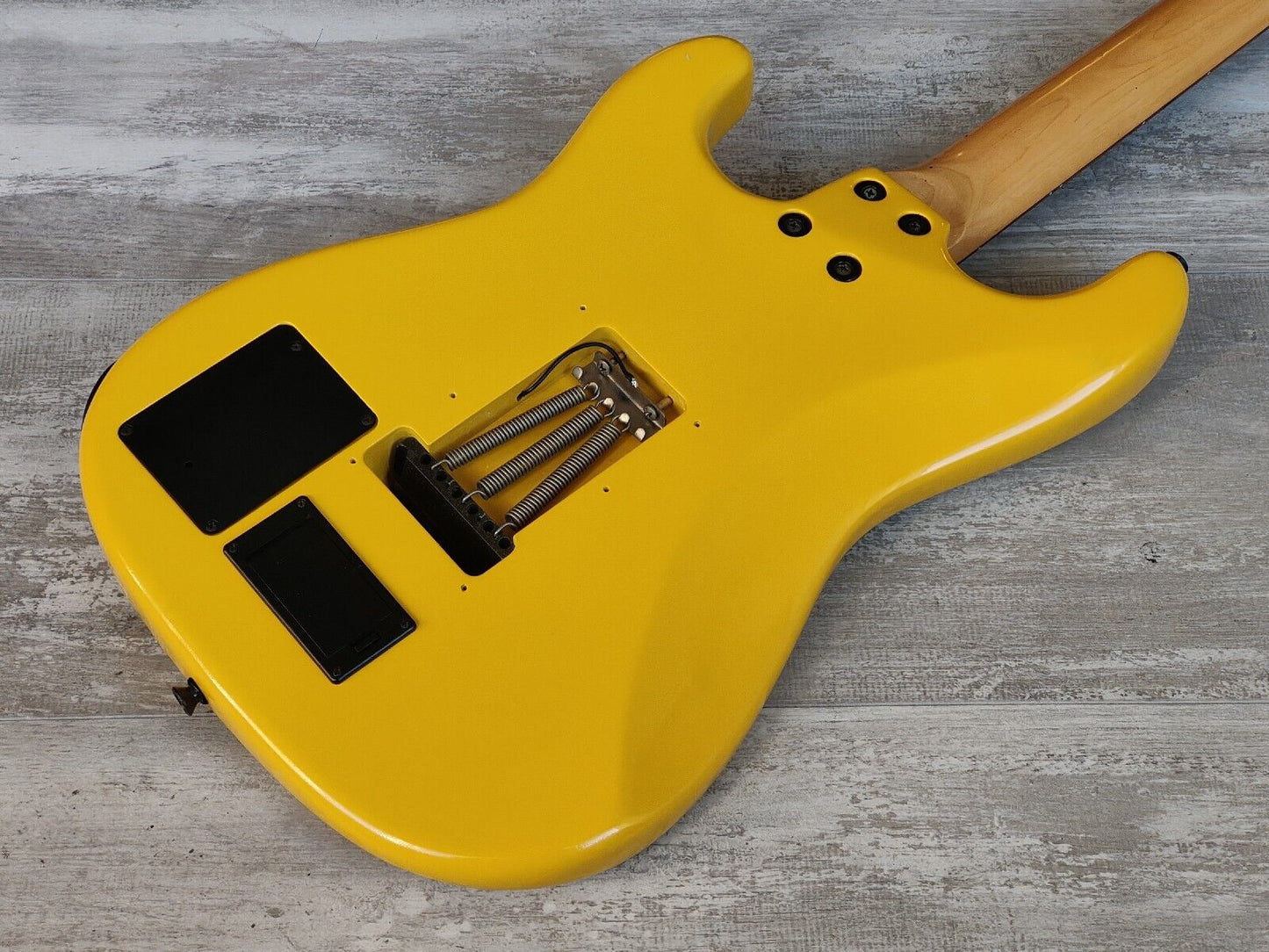 1990's Fernandes Japan FST-75S Stratocaster w/Sustainer (Refinished Yellow)