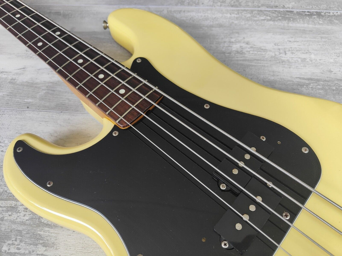 1985 Fernandes Japan FPB-40L Left Handed Precision Bass (White)